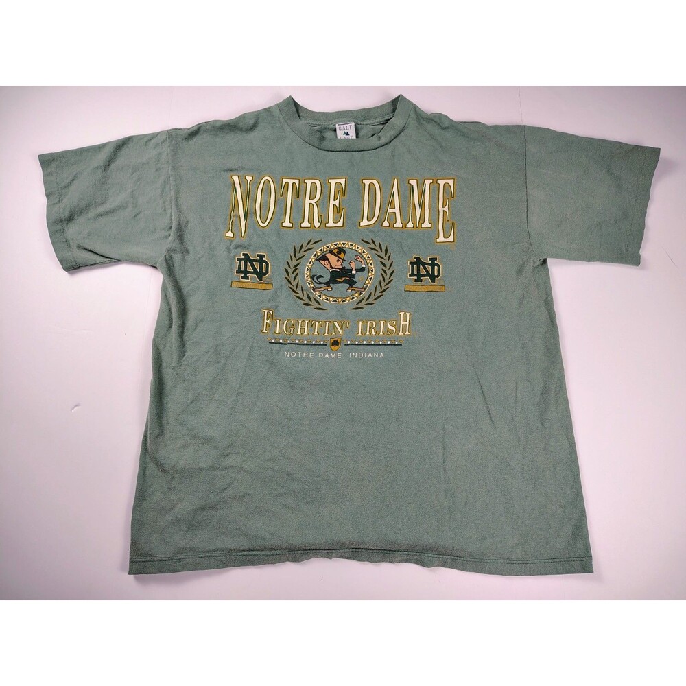Vintage Notre Dame T-Shirt College Sports Fighting Irish School University 90s